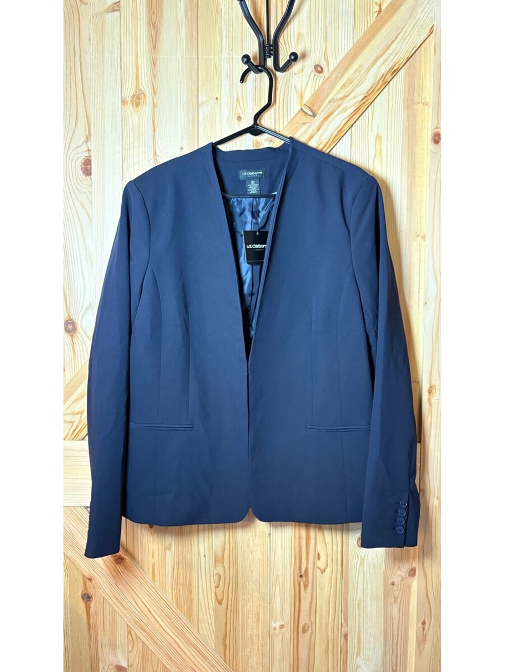 Liz Claiborne Career Navy Blue Women's Blazer 18T